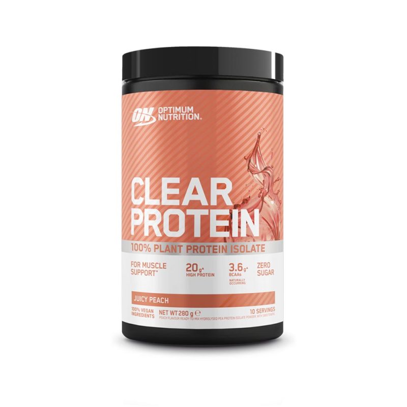 clear protein peach