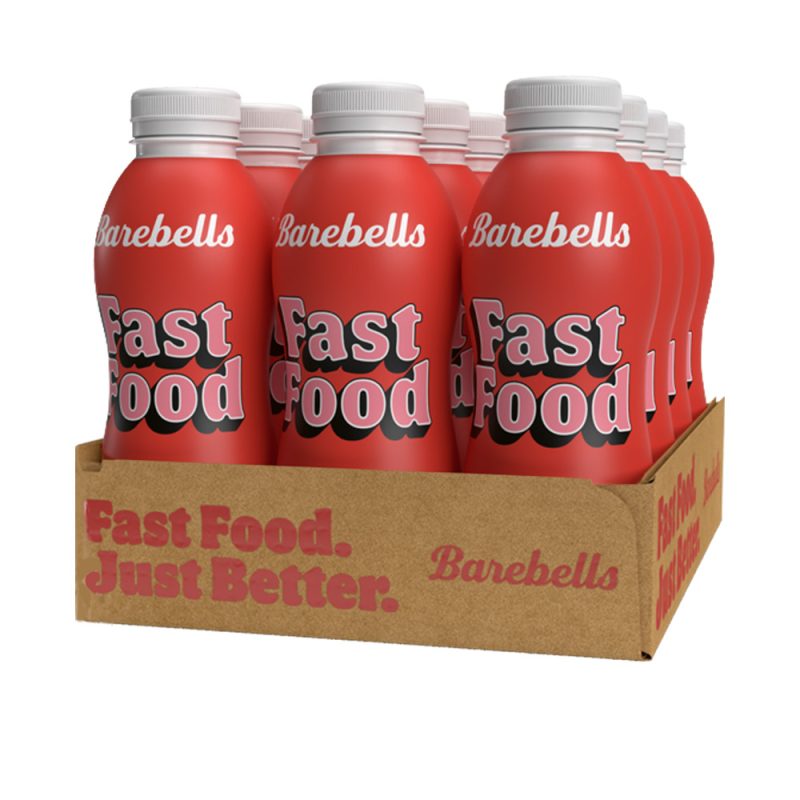 Barebells-Fast-Food-Shake-Jordbær-Kasse